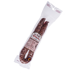 Longaniza curada Aragón - 1 pieza de 350gr en envase de atmósfera protectora. Longaniza curada Aragón - 1 pieza de 350gr en envase de atmósfera protectora.