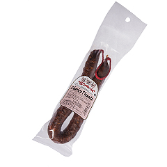 Chorizo picante - 1 pieza de 350gr en envase de atmósfera protectora. Chorizo picante - 1 pieza de 350gr en envase de atmósfera protectora.