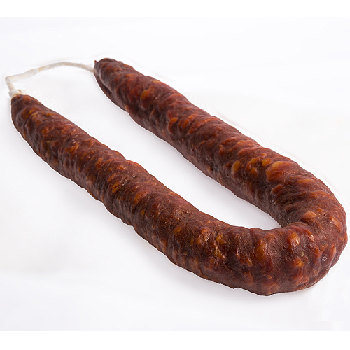 Chorizo dulce - 1 pieza de 350gr en envase de atmósfera protectora. Chorizo dulce - 1 pieza de 350gr en envase de atmósfera protectora.