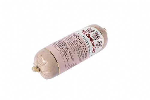 Butifarra Trufada - 1 pieza de 300 gr. envasada en atmósfera protectora.
<br> Butifarra Trufada - 1 pieza de 300 gr. envasada en atmósfera protectora.
<br>