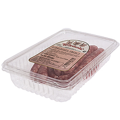 Salchichas - Bandeja de 400gr, envasado en atmósfera protectora. Salchichas - Bandeja de 400gr, envasado en atmósfera protectora.
